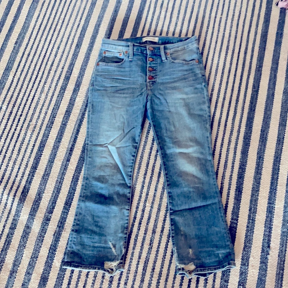 Madewell cali Demi-boot cut jeans size 27p